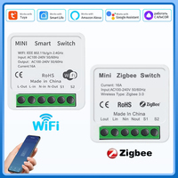 Tuya WiFi / Zigbee Smart Switch Mini Breaker Remote DIY Module Smart Home Switch Smart Life App Works With Alexa Google Home