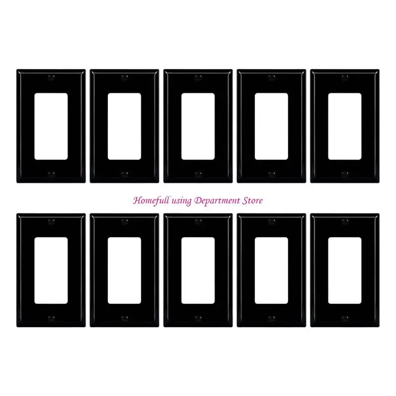 Wall Plate Replacement Cover, Single Gang Plate, 10 Pack Set