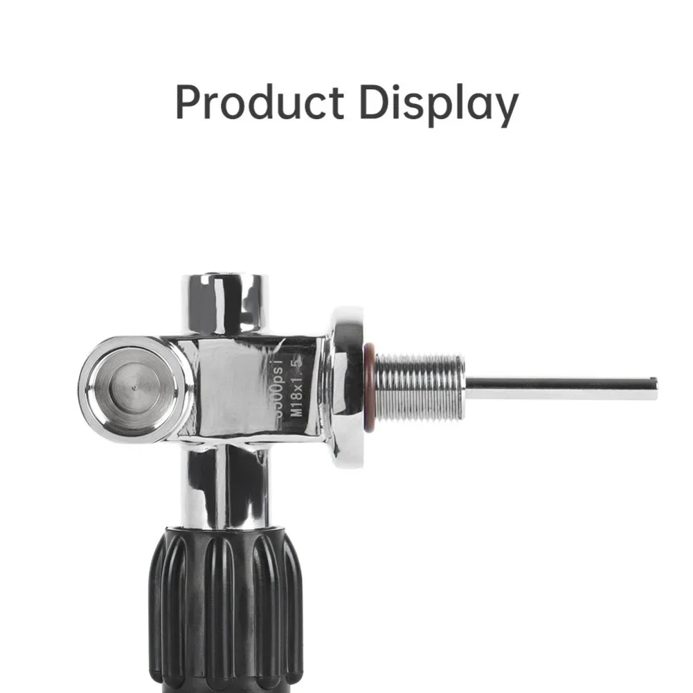 Diving Tank Valve for Scuba Use Compatible with For Yoke and DIN Ports Featuring M18x1 5 Thread and 250 Bar Operating Pressure