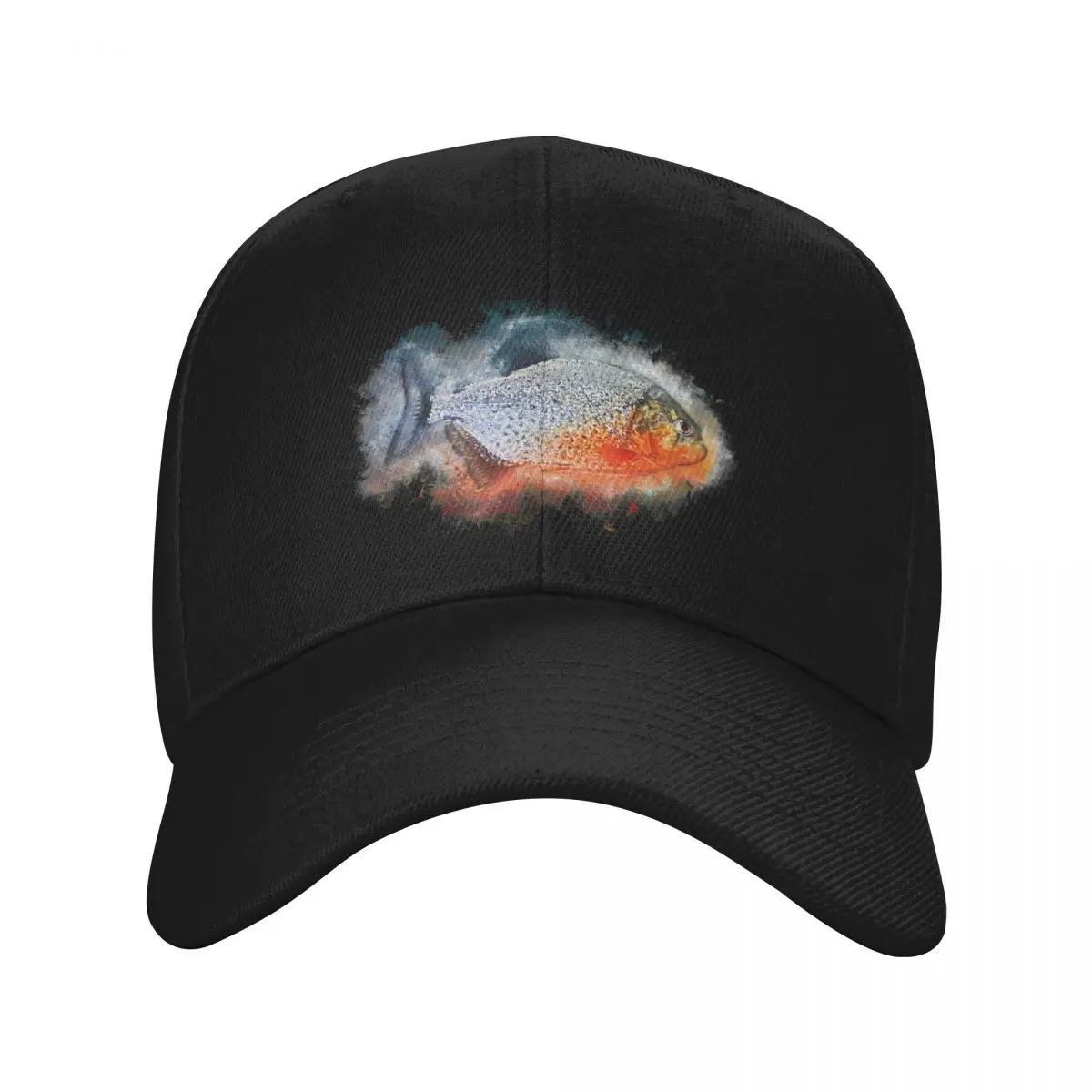 

Red piranha - Serrasalmus nattereri Baseball Cap cute Military Cap Man New Hat Boy Child Women's