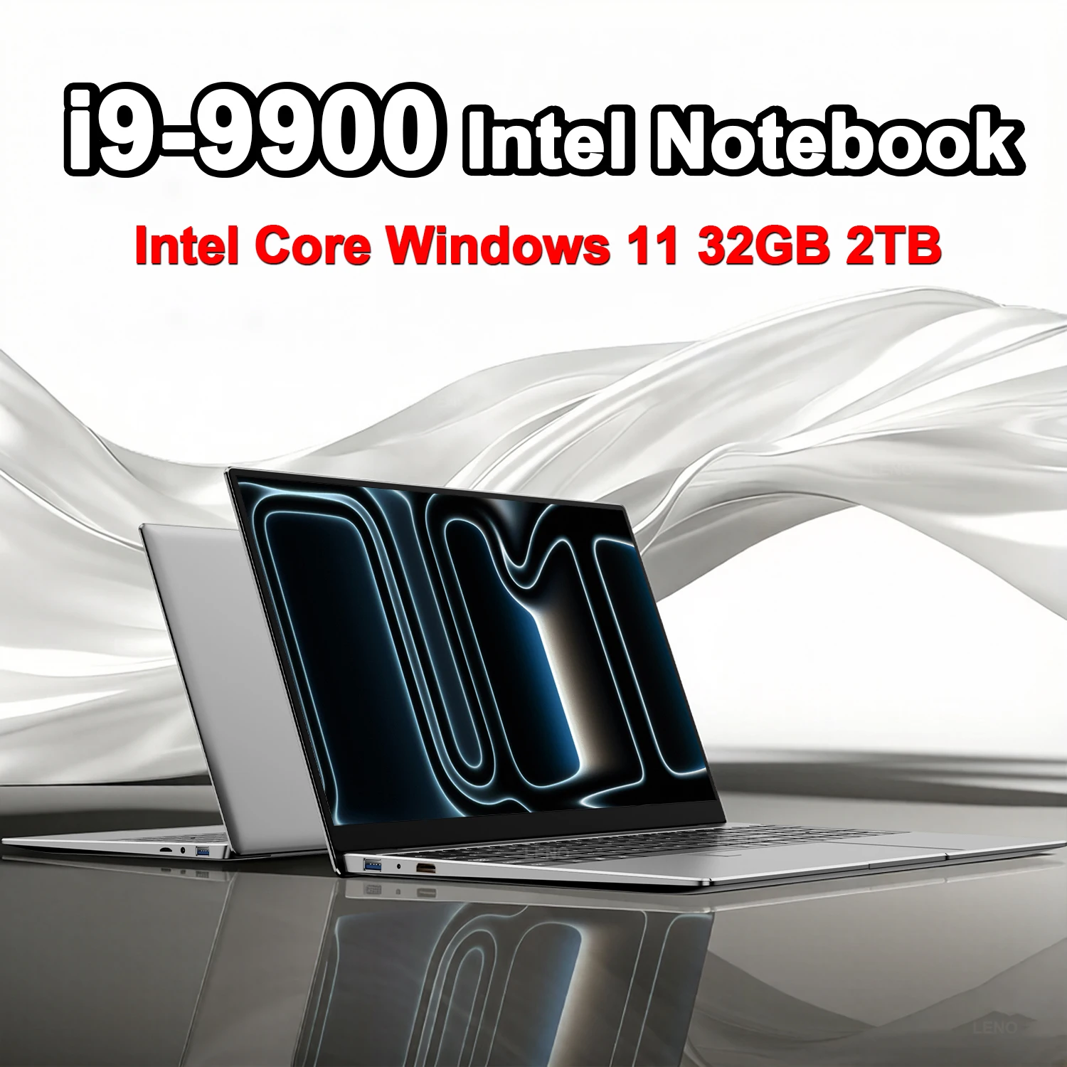LENO NUEVO Portátil de 15.6 Pulgadas, 32GB, 2TB, Windows 11, Intel Core i9 9900, Computadora para Juegos, PC, 1920*1080 HD, Portátil Ultra Delgado para Oficina y Videojuegos
