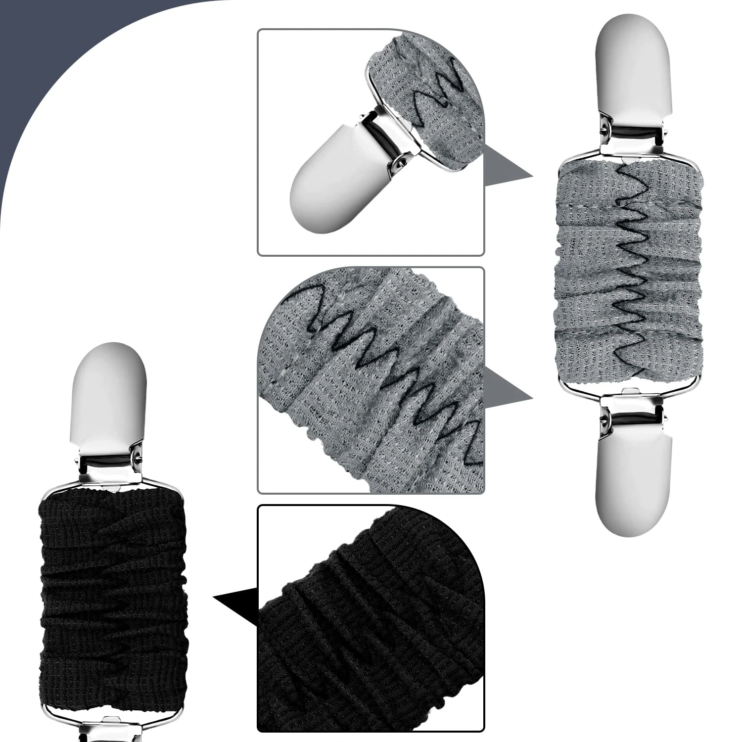 4 Pcs Dress Cinch Clips for Tightener, Fitting Back Cinch Sweater Clips for Women Cardigans