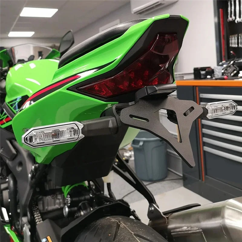 

Motorcycle Rear Short Tail Stock Tidy License Plate Holder Tailstock Bracket For Kawasaki ZX-4R ZX-4RR ZX4R 2023 2024