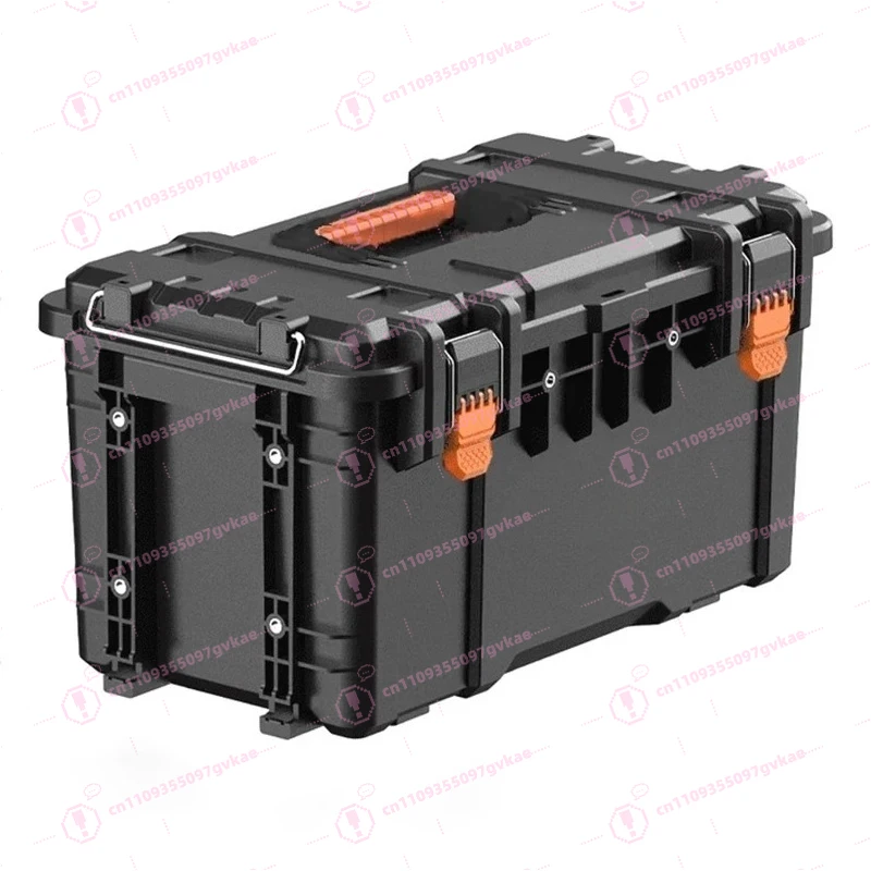 Stackable Tool Boxes Thickened Rolling Wheels Combination Toolbox Pull Rod Waterproof Large Tool Case Stacking Parts Organizer
