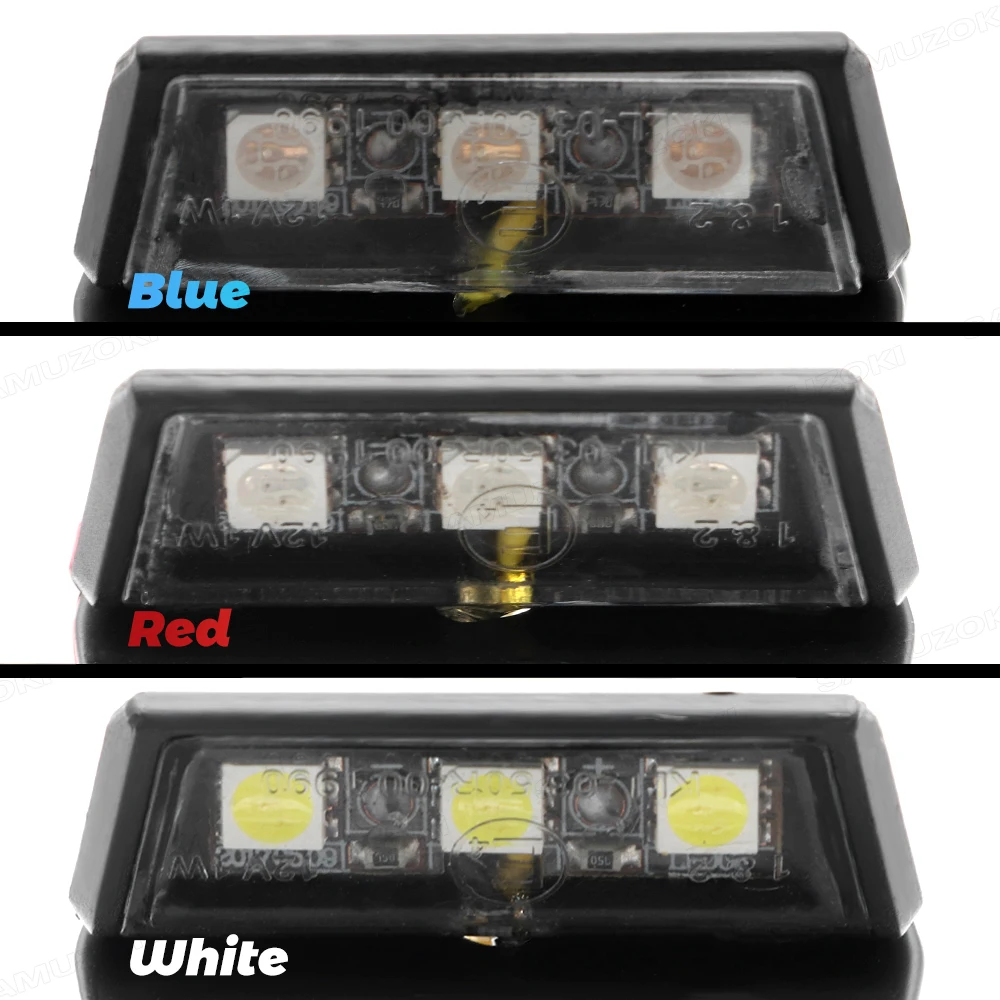 License Plate Lamp For KAWASAKI Z125 Z250 For YAMAHA FZ8 FZ1 For DUCATI X Diavel Motorcycle Accessoreis CNC Tail Tidy LED Light