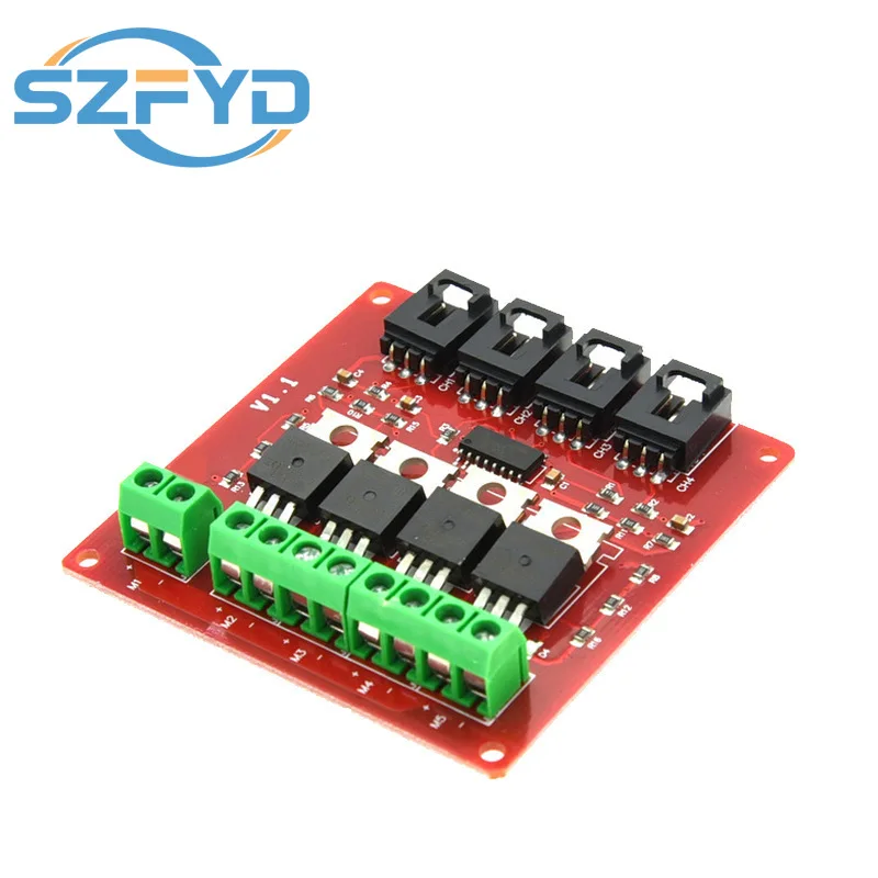 Módulo MOSFET IRF540N 4 canales optoacoplador para Arduino - imagen 4