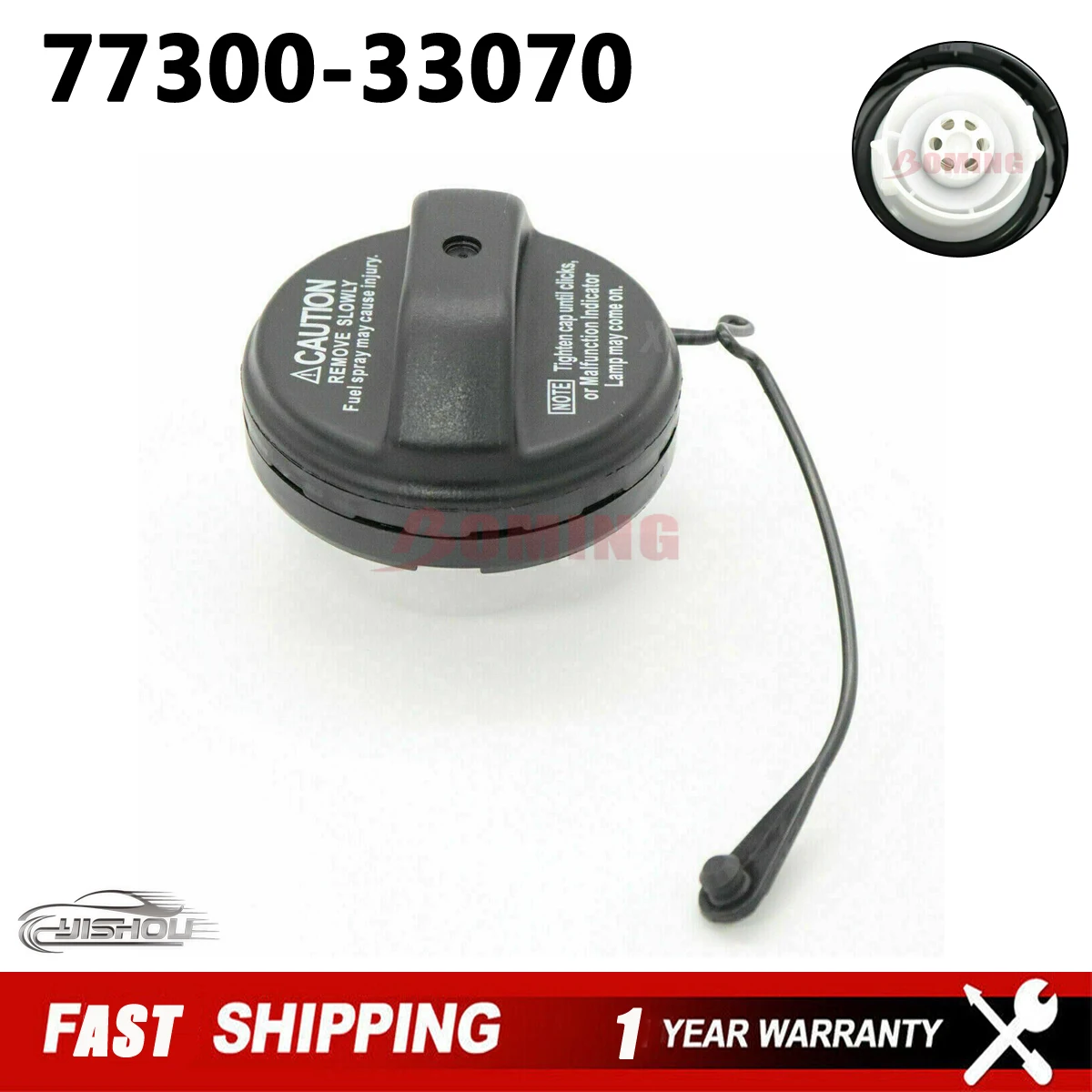 77300-33070 Fuel Tank Gas Filler Cap Covers Tethered Assembly Fit For Toyota Sequoia Sienna Camry Corolla Lexus ES300 ES330