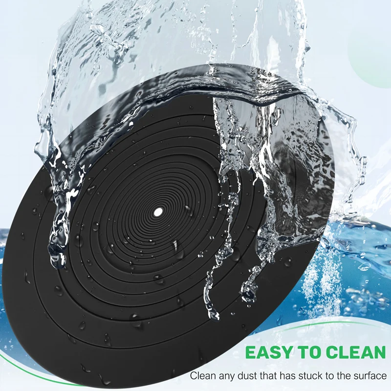 Slipvirus-Polymères Colorables Anti-Vibration en Silicone de 295mm, Accessoire de Remplacement Audio pour Tourne-Disque LP Vinyle