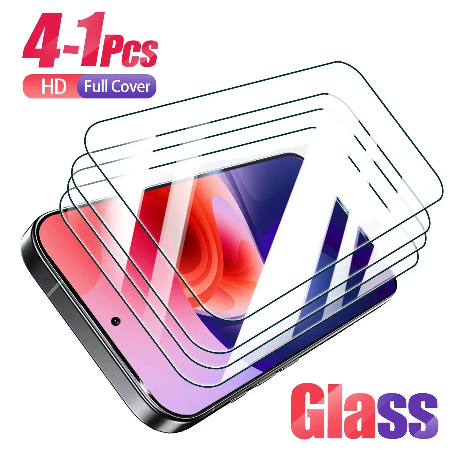

4-1Pcs Tempered Glass Galaxy A56 A26 A16 A05 A35 A55 Screen Protector For Samsung M15 M35 M20 M11 M23 M22 M32 4G 5G