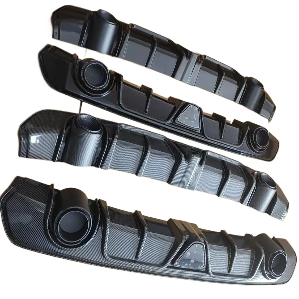 

Suitable for Nissan Sentra Sylphy 2020-2022 Car Rear Bumper Diffuser Dual Pipe Decoration with Led Lamp Body Kit Tuning