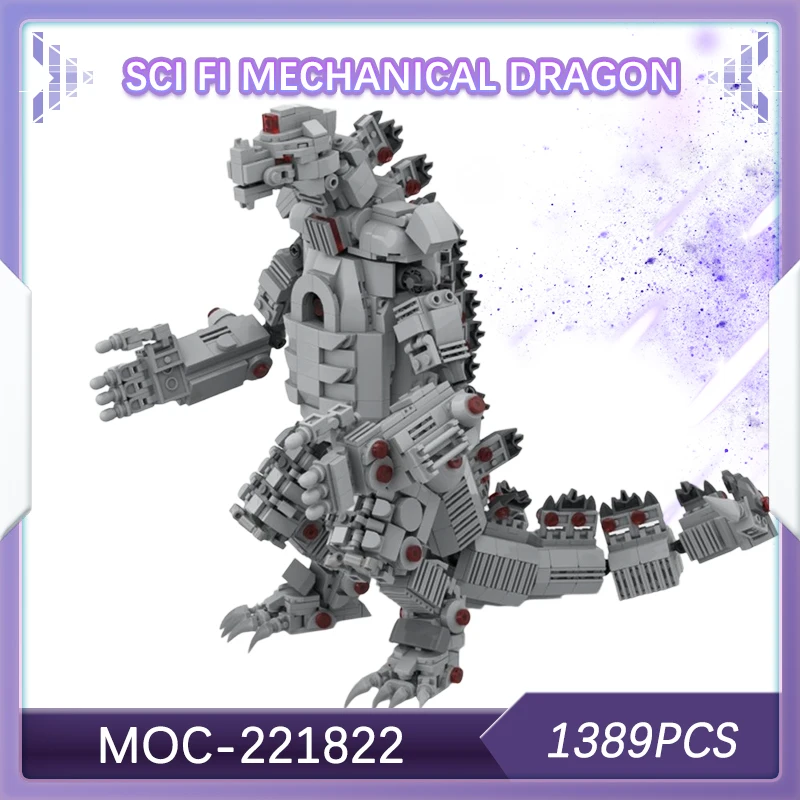 

1389 шт., популярная модель фильма, серия научных фантазий, механические строительные блоки с драконом, набор для взрослых, креативные подарки для мальчиков «сделай сам», MOC-221822