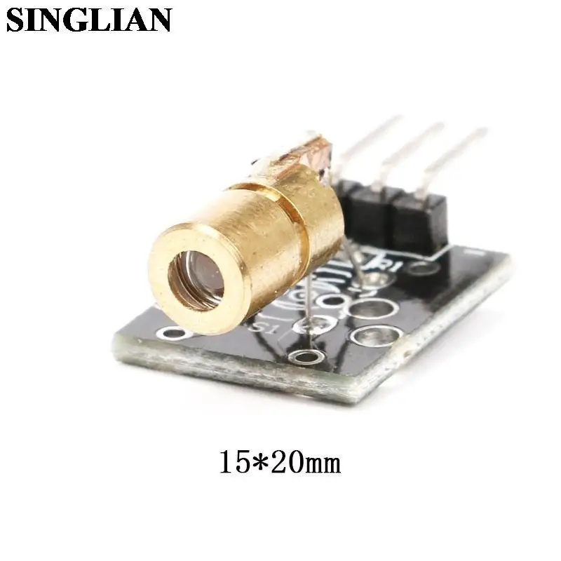 1pcs 3V/4.5V/5V Laser Head Diode Punctate Red Dot Copper Semiconductor Laser Tube 6MM Outer Diameter Laser Sensor Module