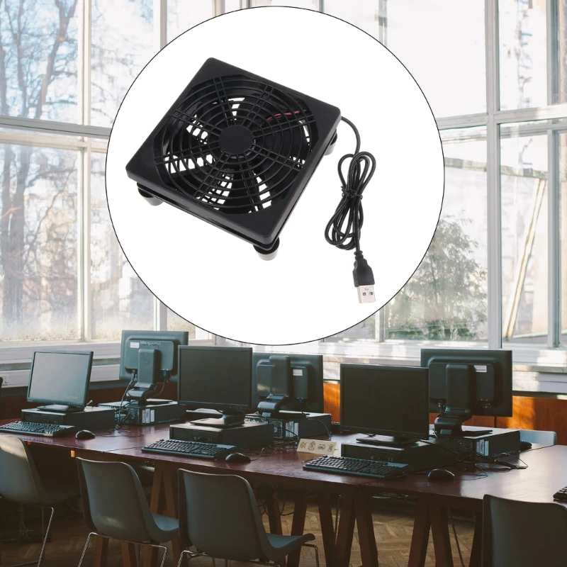 พัดลมระบายความร้อนแบบเงียบสำหรับเคสคอมพิวเตอร์สำหรับขุดพัดลมระบายอากาศ CPU พัดลมทำความเย็นคอมพิวเตอร์5V USB Power 120mm พัดลมทำความเย็น