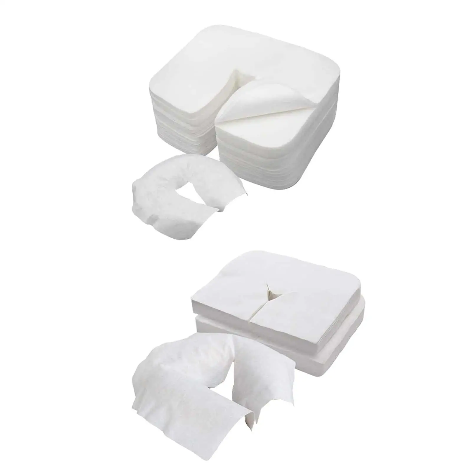 100x Disposable Pillow Cover Disposable Face Cradle Cover for Massage Tables