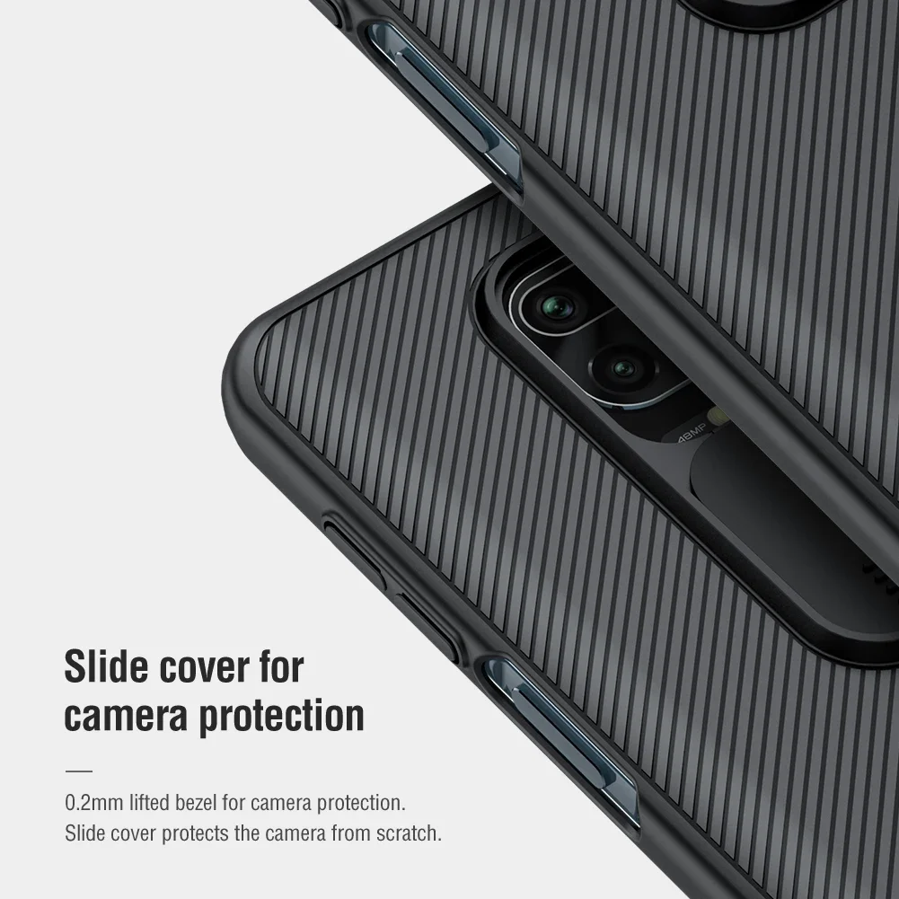 Nillkin for Xiaomi Redmi Note 9s / 9 Pro Case CamShield Camera Protection Slide Privacy Lens Matte Shockproof Back Cover