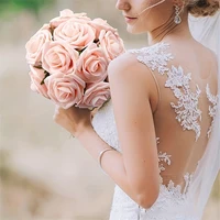 25pcs Artificial Flowers, Fake Flowers Roses W/stem For DIY Wedding Bouquets Centerpieces Arrangements Party Home Decorations 3