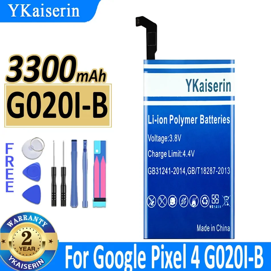 

YKaiserin Replacement Battery for Google Pixel4 Pixel 4 G020I-B Battery 3300mAh High Capacity Batterij