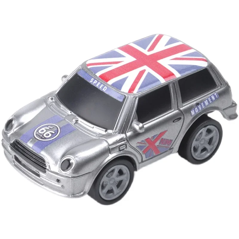 4개/대 1/72 4D 스티커 소년 슬라이딩 Q 버전 장난감으로 랠리 자동차 모델 조립