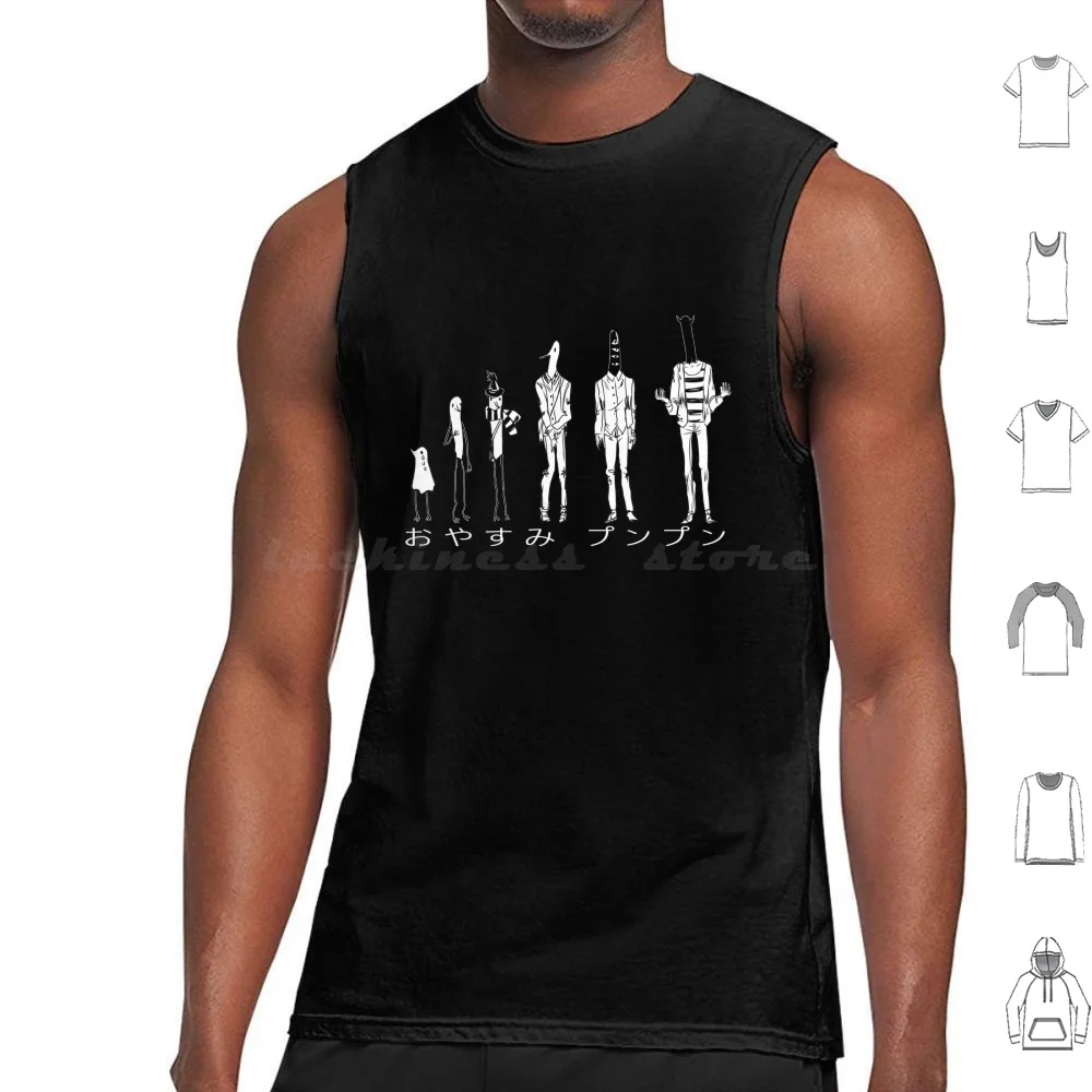 Oyasumi Punpun camisetas sin mangas chaleco sin mangas Oyasumi Punpun Oyasumi Pun Anime Manga Shonen Shojo Pun Pun Goodnight Punpun