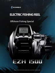 ECOODA THUNDER EZH1500 seria elektryczny kołowrotek rzucanie przynęty maksymalna moc hamulca 7KG tryb jigera morskiego Ultralight