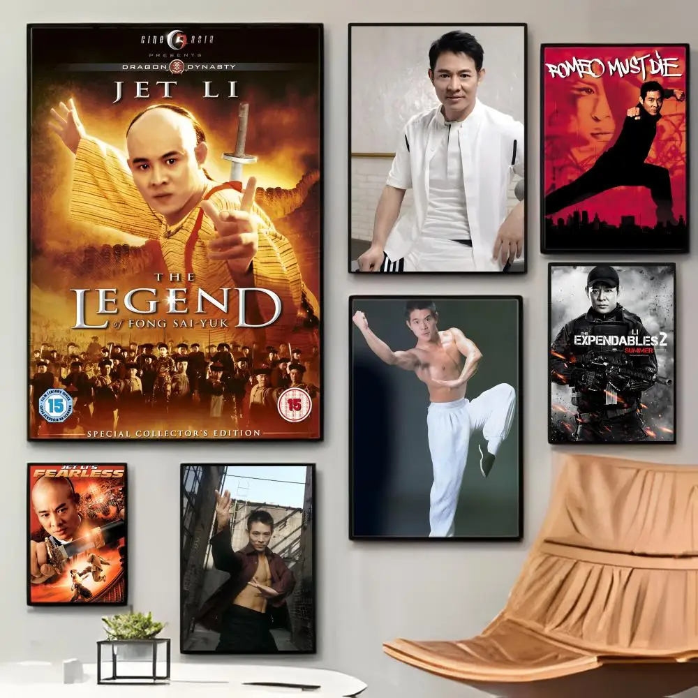 MartialArtist Dynamic J-Jet L-Li Poster Poster Sticky Waterproof Coffee House Bar Room Wall Decor Gift