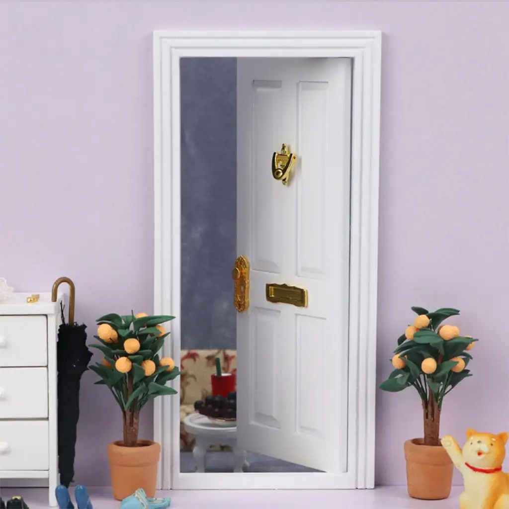 

1:12 Handmade Doll House Miniature Simulation Doors Furniture for Decoration