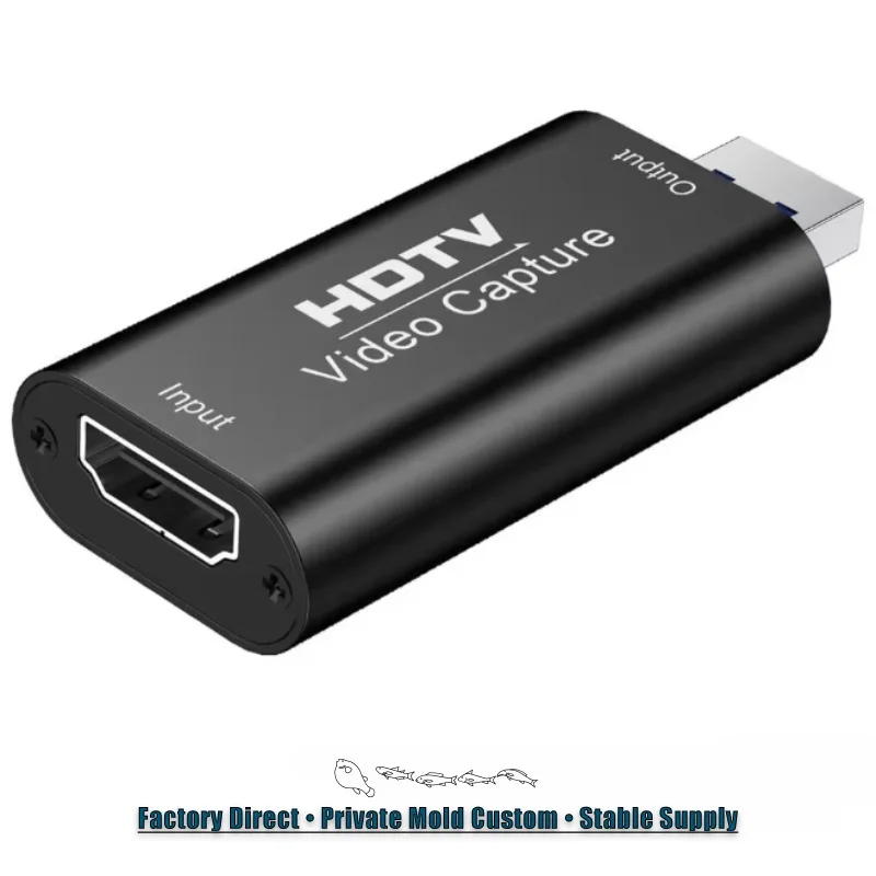 HDTV Video Capture Card USB 2.0 HDMI-compatible To USB 1080P Video Grabber ForGame Live Streaming Camera DVD VideoRecording OBS