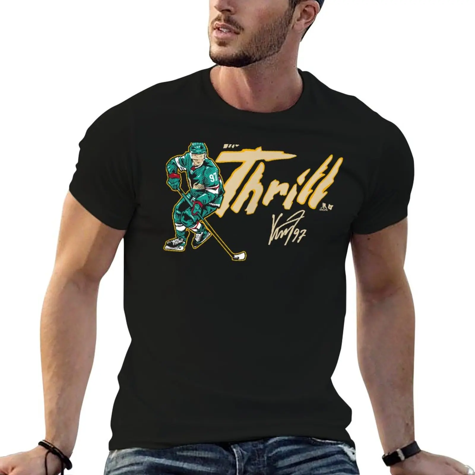 Официально лицензированная футболка Kirill Kaprizov - Kirill The T-Shirt, модная повседневная футболка в уличном стиле