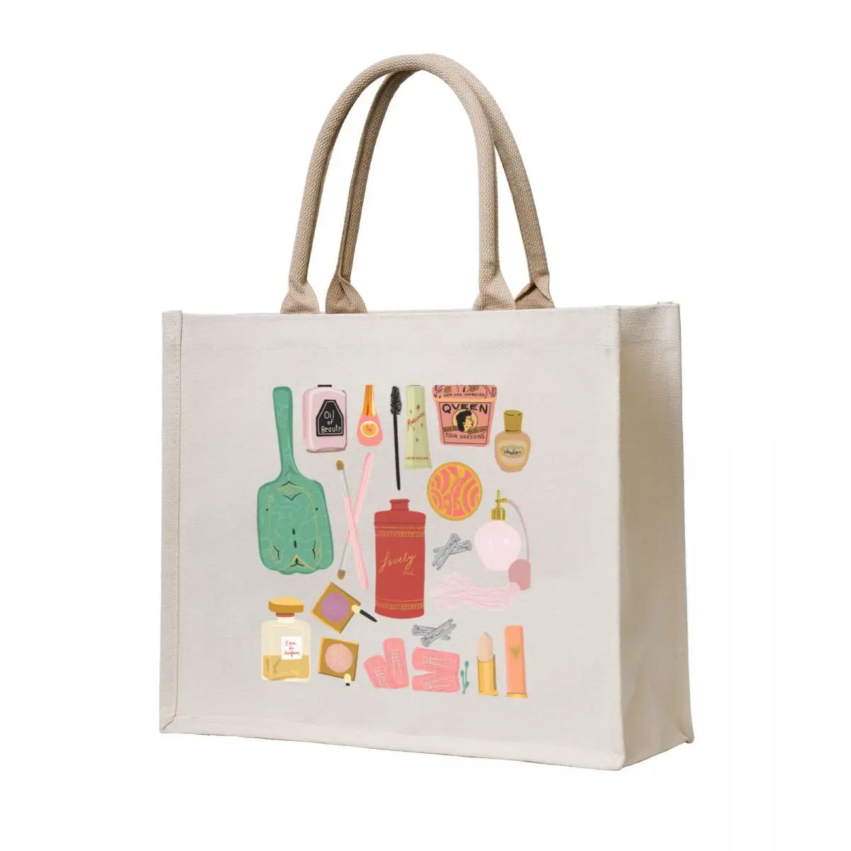 

Vintage Beauty Products Tote Bag canvas bags Shopper handbag tote bag custom Handbags