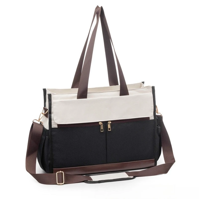 

Large Capacity Insulated Lunch Bag Adjustable Shoulder Strap Leakproof Lunch Tote Work Commute Daily Portable