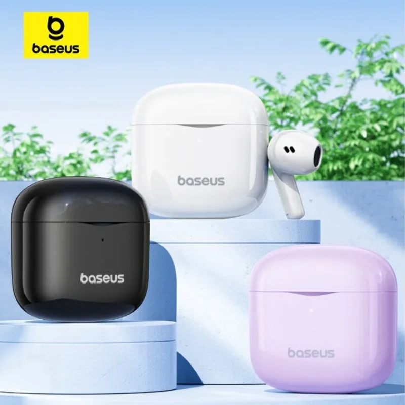 

Bluetooth-гарнитура Baseus E3, мини-наушники с шумоподавлением и длительным сроком службы батареи, подходят для наушников