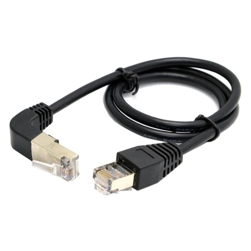 Ethernet cable elbow tilted up/down 90 ° 8P8C FTP STP UTP Cat 5e Lan Ethernet patch cord/1m/2m/3m/5m