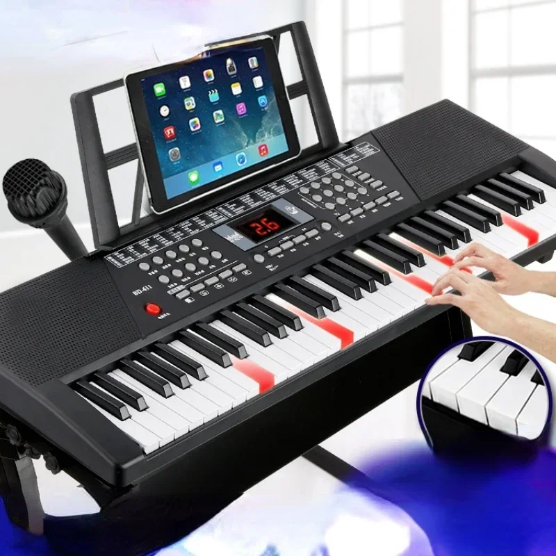 

Portable Piano 88 Keys Professional Digital Flexible Piano Adults Midi 61 Kids Controller Sintetizador Musical Instruments