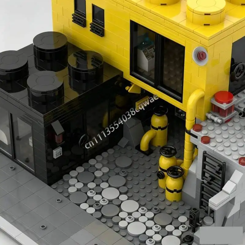 1168 Parts Blacktron Living Space MOC Creative Sci-Fi Building Blocks Custom Puzzle Futuristic DIY Assembly Toy Collection Gifts