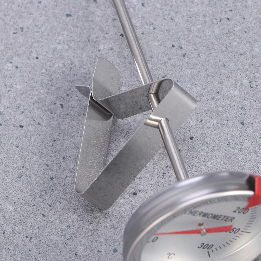 

2 Pcs Food Thermometer Stainless Steel 0-300℃ Probe Clip Milk Frothing Frying for Coffee Baby Food Meat Soup Yoghurt Jam Making