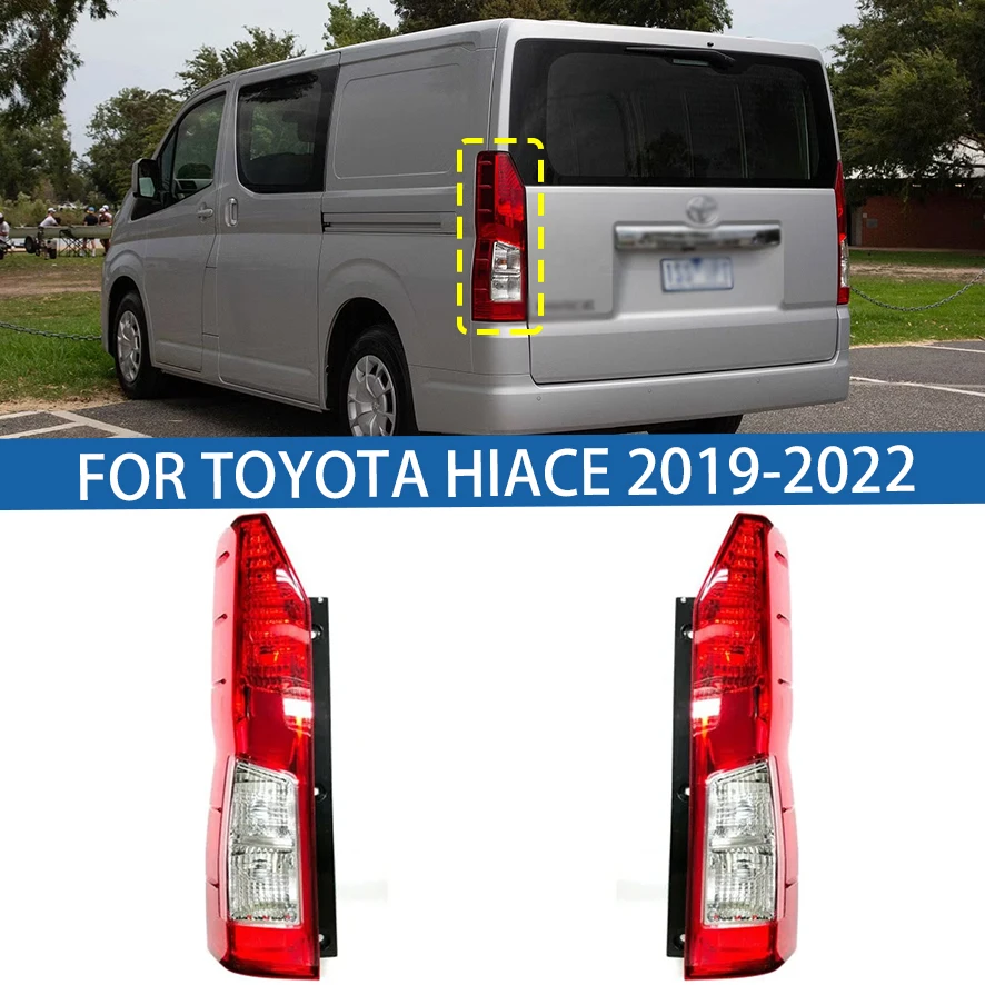

Для Toyota Hiace 2019 2020 2021 2022, автомобильный задний фонарь, задний бампер, стоп-сигнал, указатель поворота, предупреждение
