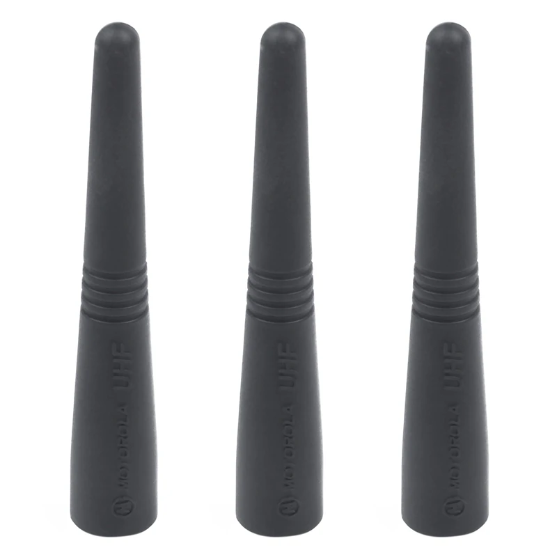 3X,9 Cm Length Antenna Short PMAE4003 Uhf Stubby Antenna 430-470 Mhz Range For Motorola Gp328 Gp340 Gp328plus Gp338plus