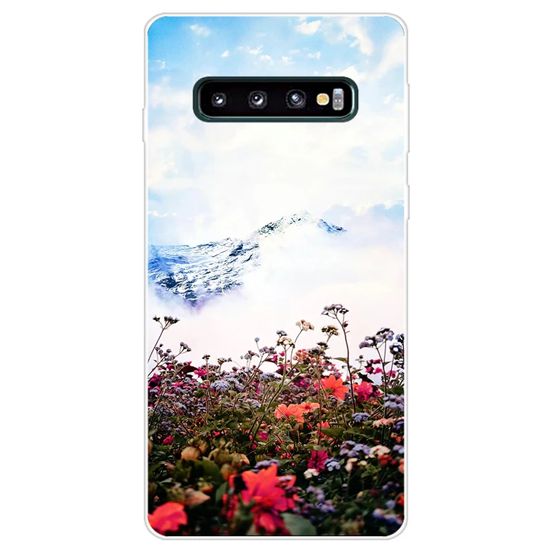 B Printed Case For Samsung Galaxy S10 S10+ TPU Silicon Phone Shell For Samsung S10 Plus S10e Case Back Cover Bumper Fundas Coque