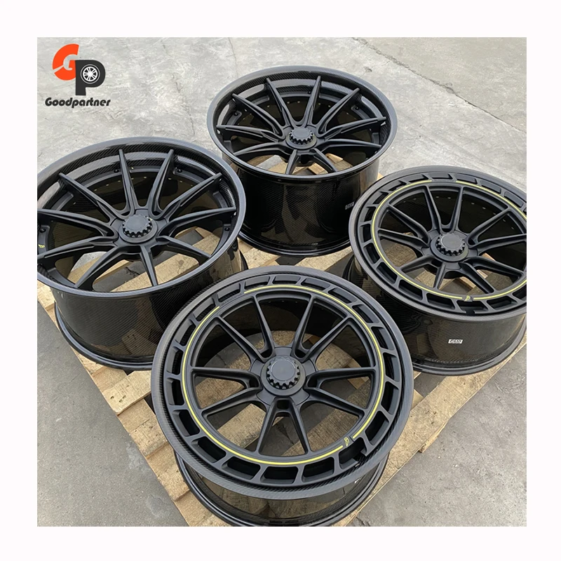 

Кованые карбоновые диски GPW Customized, состоящие из двух частей, с центральным замком, 5x112, 5x114.3, 5x120, 5x130, в стиле S1SC, для Porsche, BMW