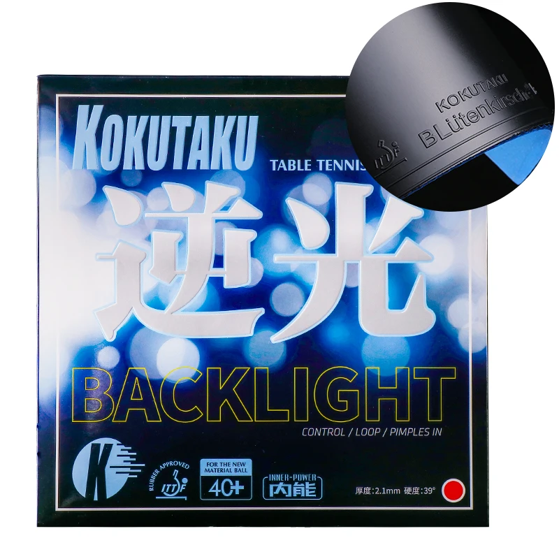 

KOKUTAKU BACKLIGHT INNER POWER Высокоэнергетические шипы в оригинальной губке KOKUTAKU для настольного тенниса для пинг-понга