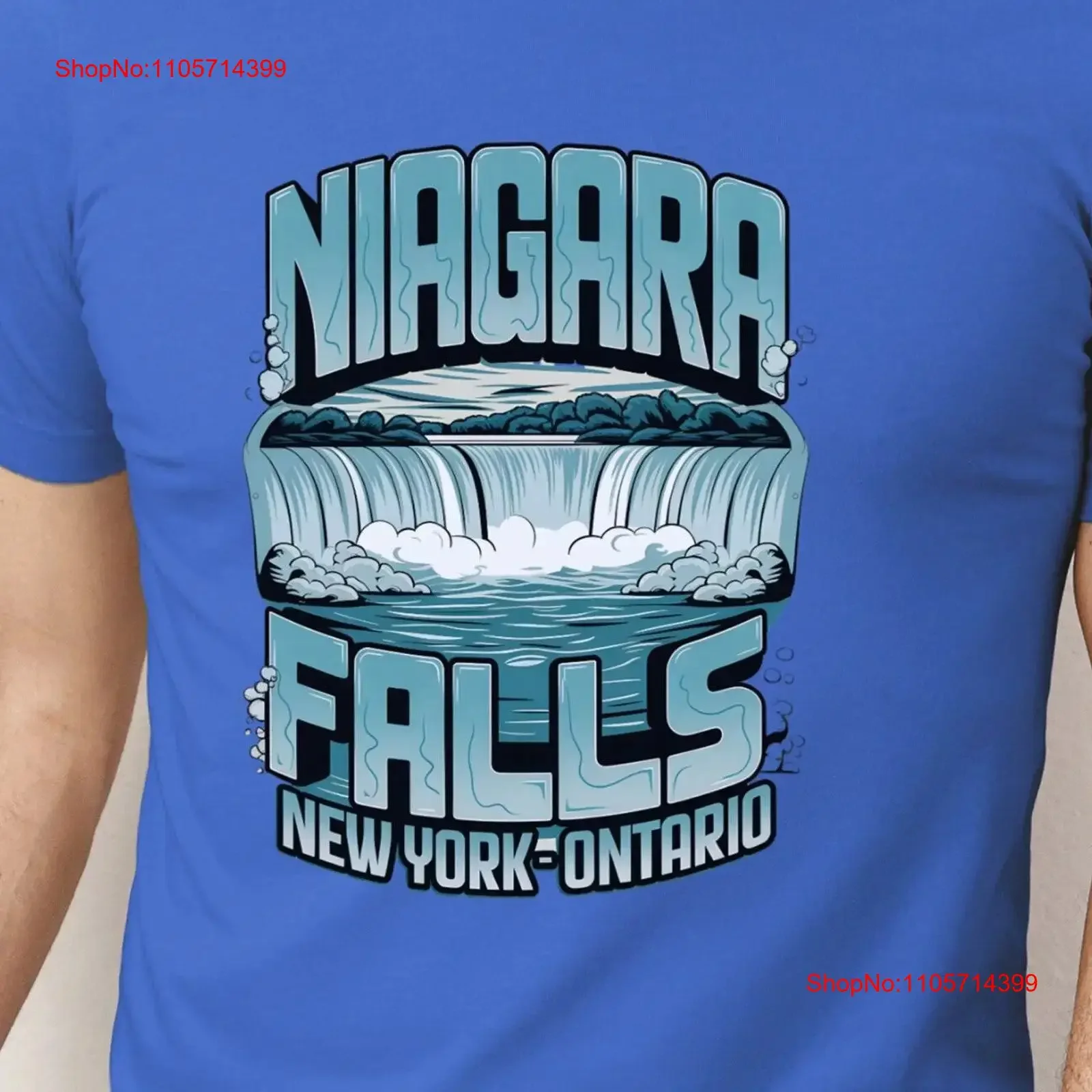 Niagara Falls T Shirt New York Ontario Waterfall Nature Travel Souvenir Scenic Adventure vintage Washed Versatile Breathable