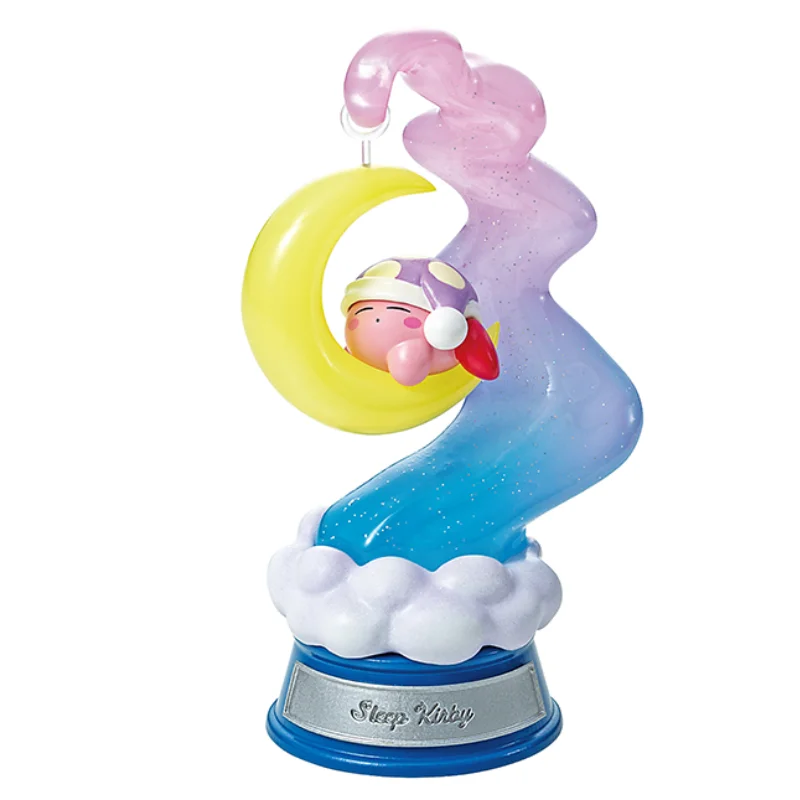 Rement Kirby Dream Land Series Swinging in Dreams Miniature Set 2 Space Figure Cute Kawaii Desktop Display Model For Collectors