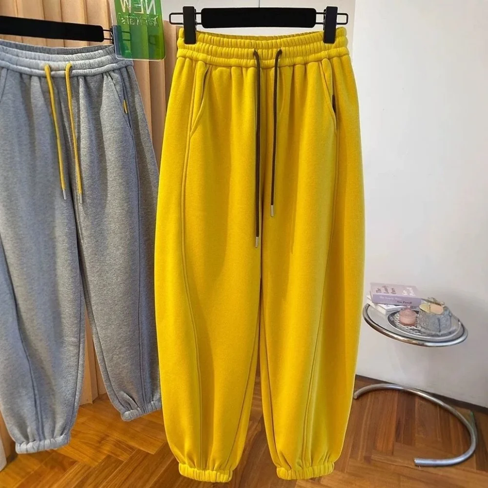 Taille haute Dstring ey pantalons décontractés Harlan Sle femmes hommes printemps automne pantalon ample polyvalent pour les Couples