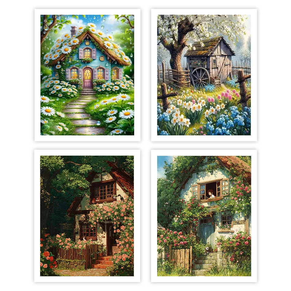

GATYZTORY Diy Oil Painting By Numbers Landscape Adult Coloring Modern Art Supplies Canvas Art Painting Color Markers Drawing