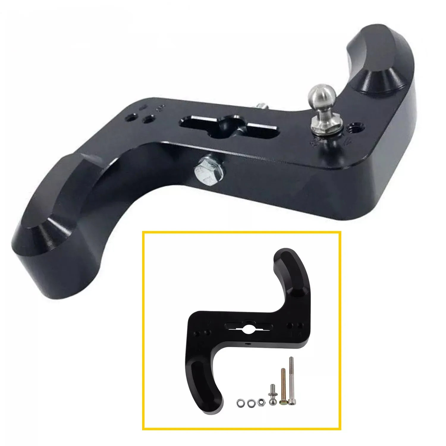 Direct Replacement Short Throw Shifter Lever Arm Adjustable Black for 2013-2017 Ford Focus ST 2.0L