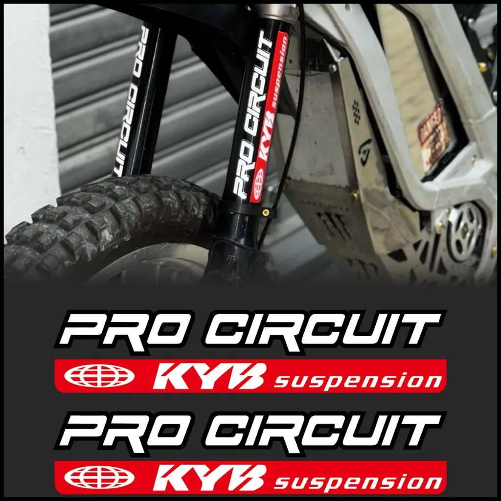 For KYB Racing Front Fork Reflective Shock Absorber Motorcycle Sticker Accessories Vinyl Waterproof  Logo Decals