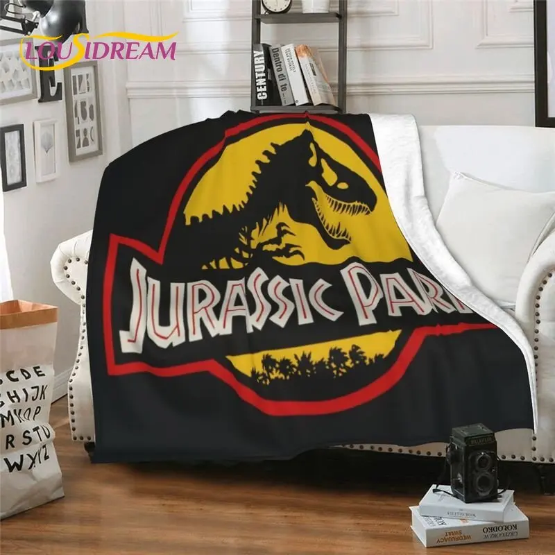 Jurassic Park Blanket,Dinosaur Flannel Blanket Soft Throw Blanket,Sherpa Warm Blanket Four Seasons for Beds Sofa Office Gifts