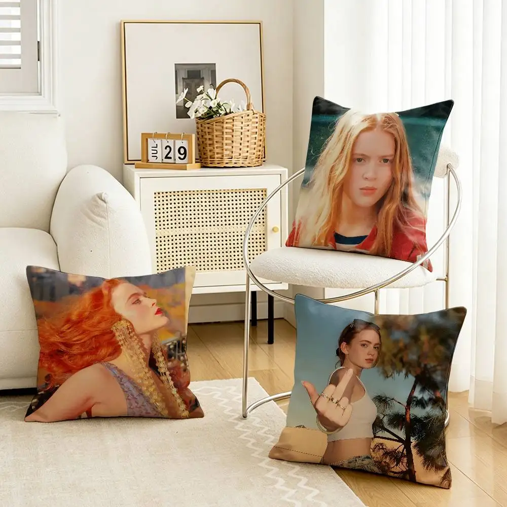 So Beautiful S-Sadie Sink M-Max Custom Double Sided Print Square Pillow Cushion Cover