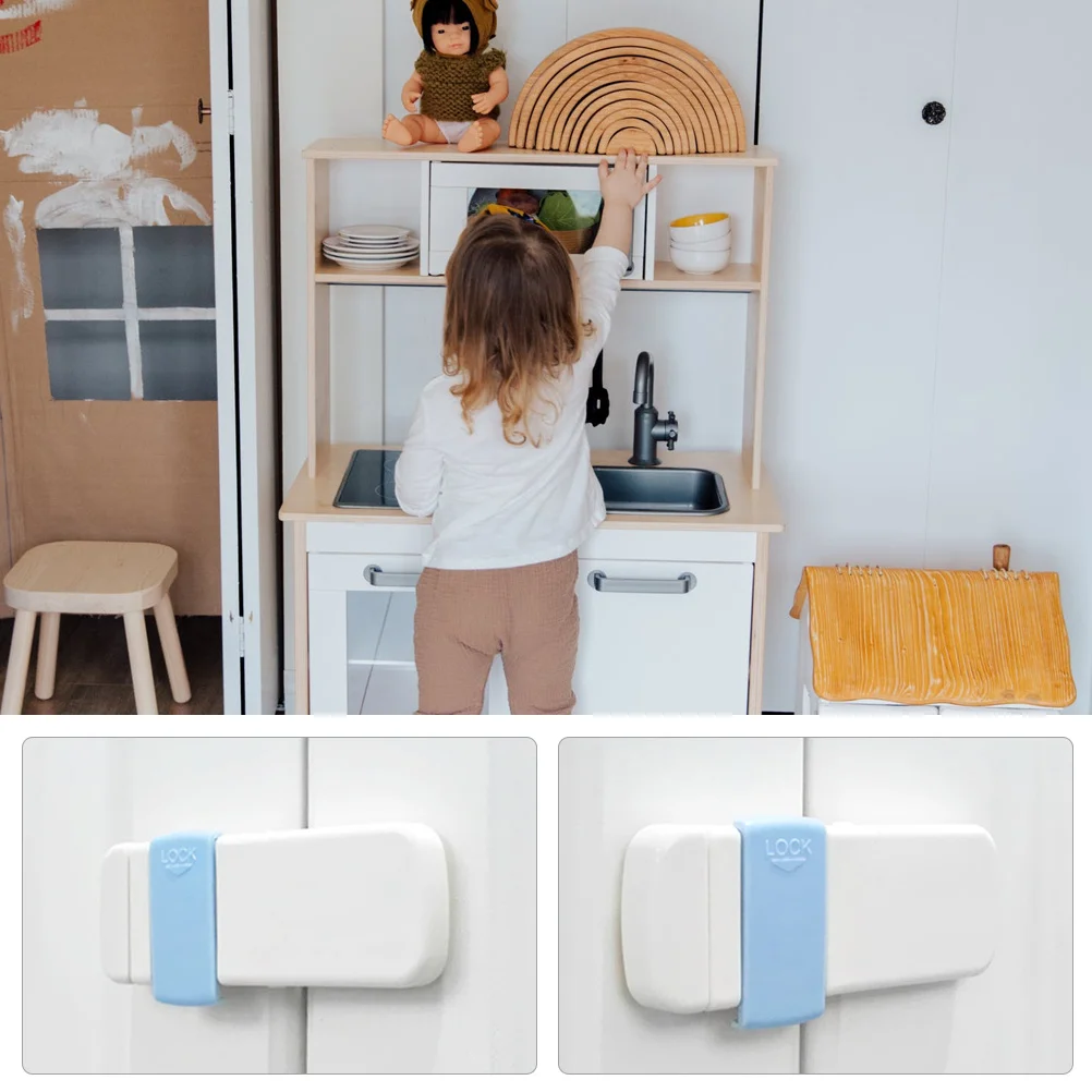 4 قطعة أقفال خزانة حماية سلامة الطفل أقفال الأدراج مزلاج الأمن المرن للمنزل الأثاث قفل للدرج قفل أمان الطفل