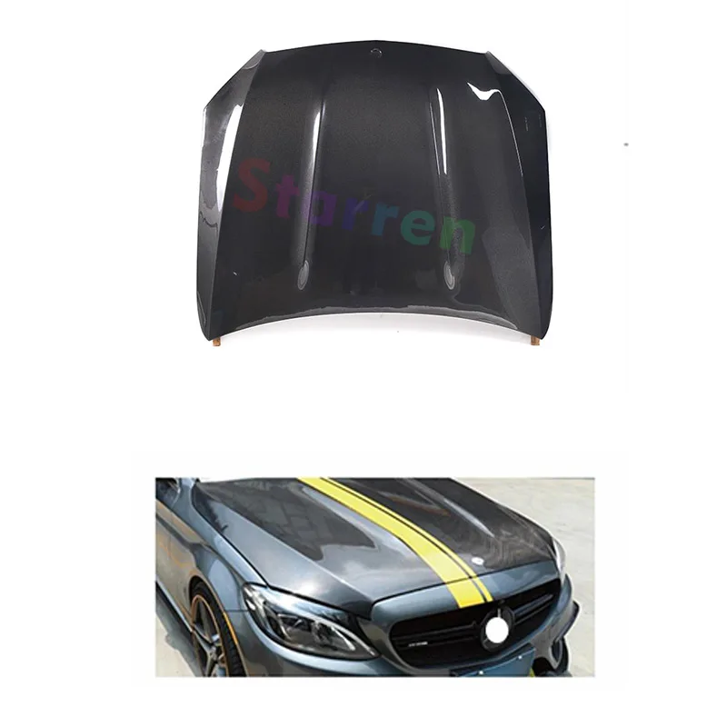 

New Type Hood 2014 2015 2016 2017 2018 2019 C-class Car Hoods C63 W205 Carbon Fiber HOOD for